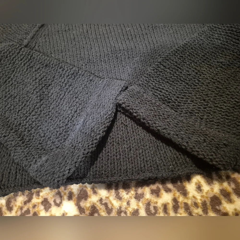 Free People Endless Stories Black Open-Back Sweater S - Picture 5 of 12